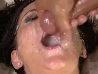 cum in her mouth then she swallows sperm